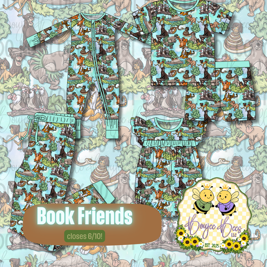 Book Friends Ruffle Butt Bubble