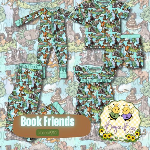 Book Friends 2 Piece Kids Shorts Set