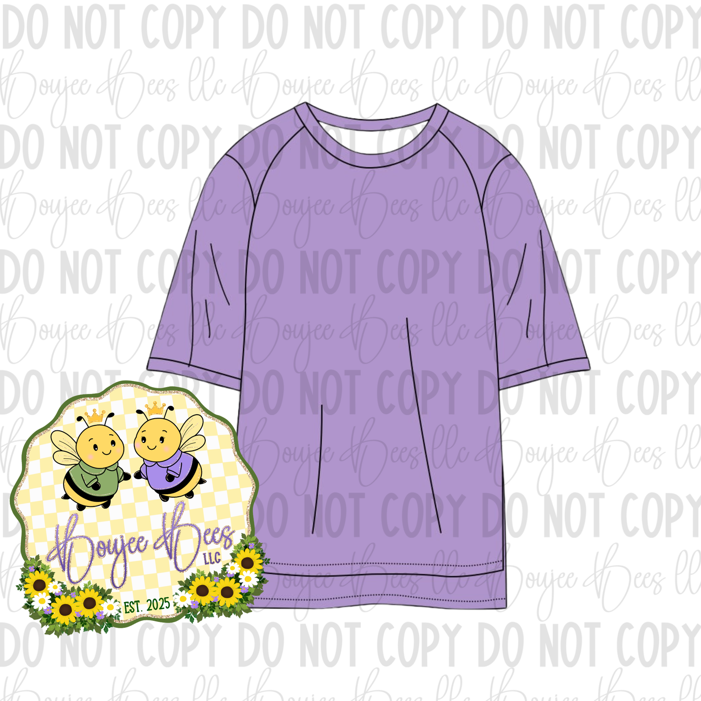 Lilac Adult Solid Bamboo Tee
