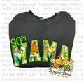 90s MAMA Adult Embroidered Crew Neck Sweatshirt