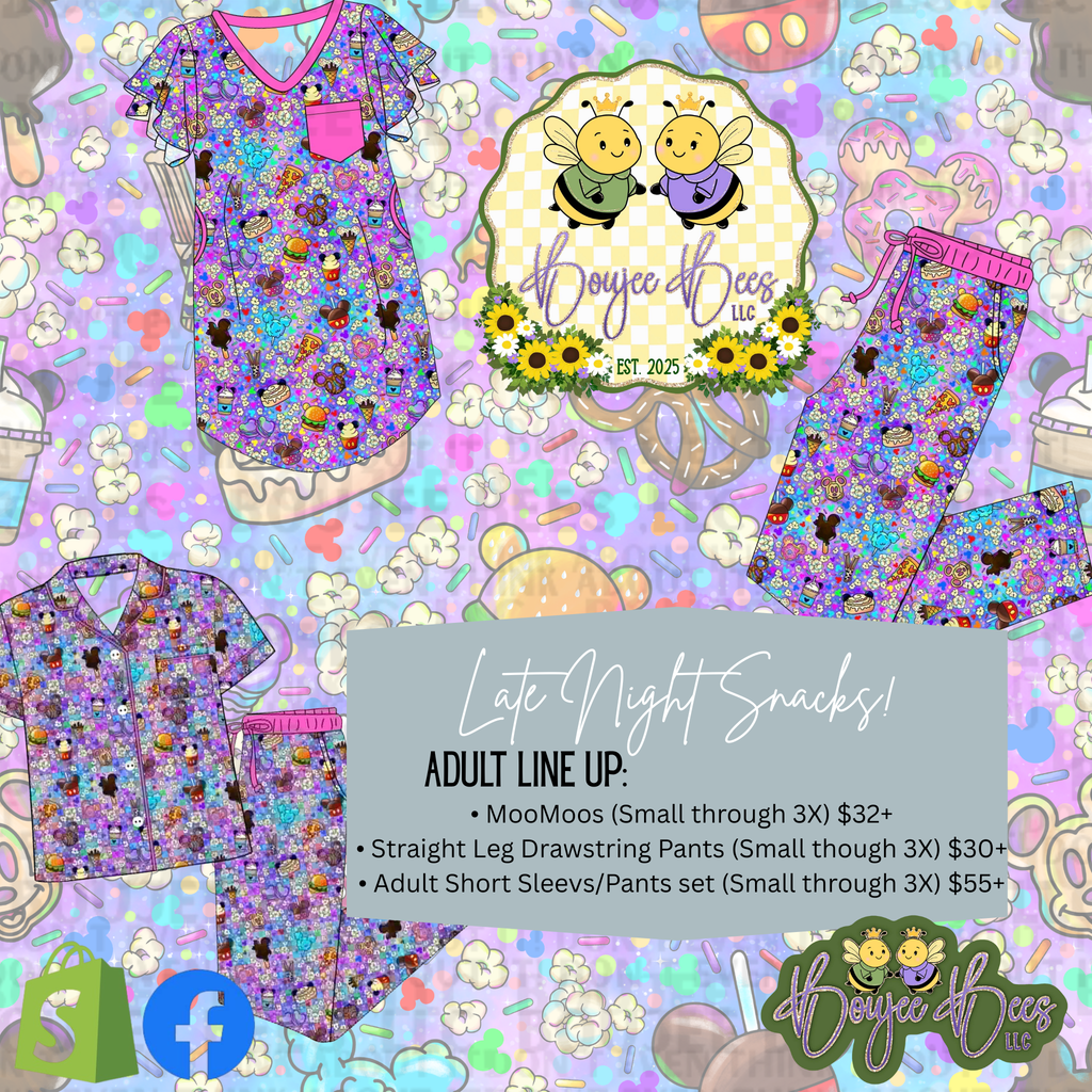 Late Night Snacks Adult Nightgown