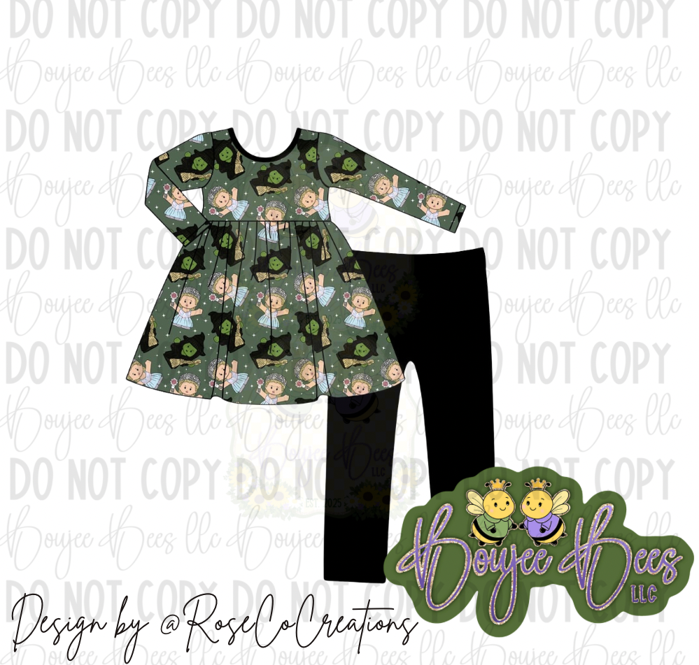 Emerald City Littles 2 Piece Twirl Set