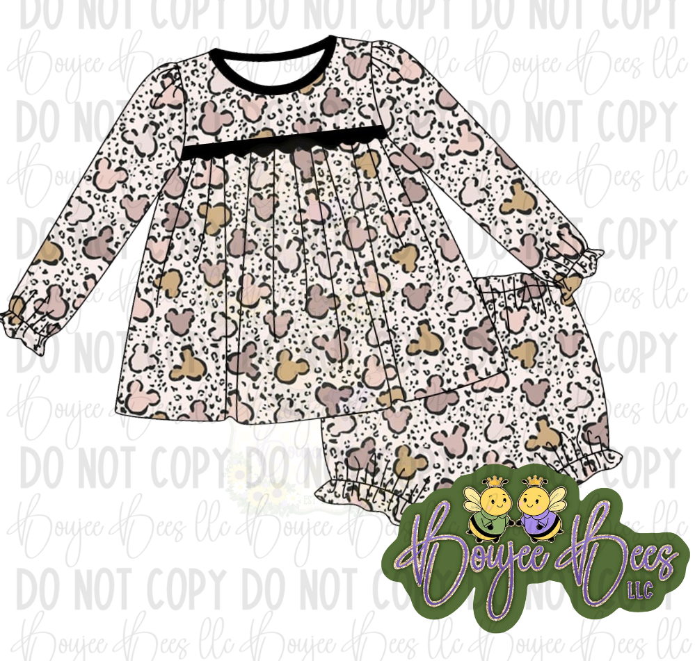 Lux Leopard Peplum 2 Piece Set