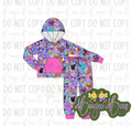 Late Night Snacks Pink Trim 2 Piece Set