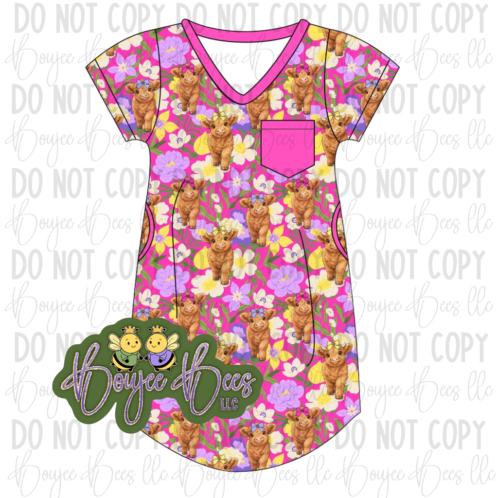 Moooove Over Adult Nightgown