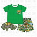 Woodland Friends 2 Piece Shorts Set