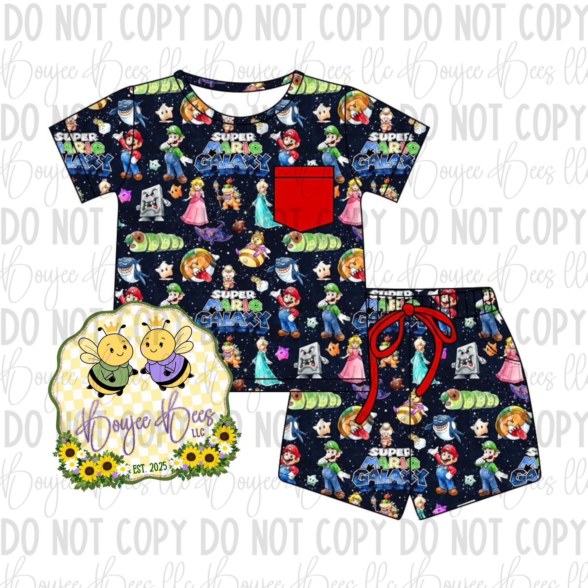 Galaxy Bros 2 Piece Shorts Set