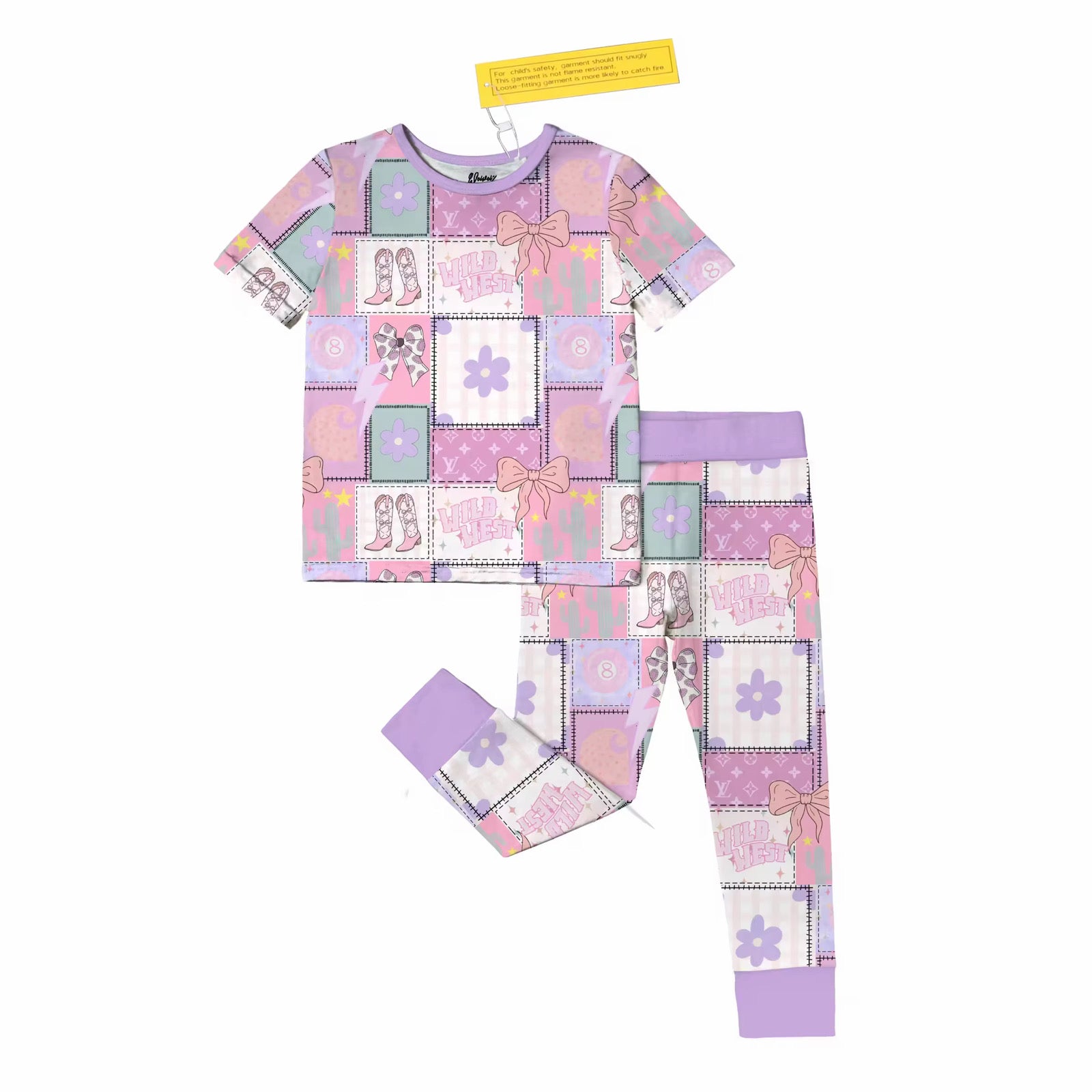 Pretty Western Bows 2 Piece Pants Set